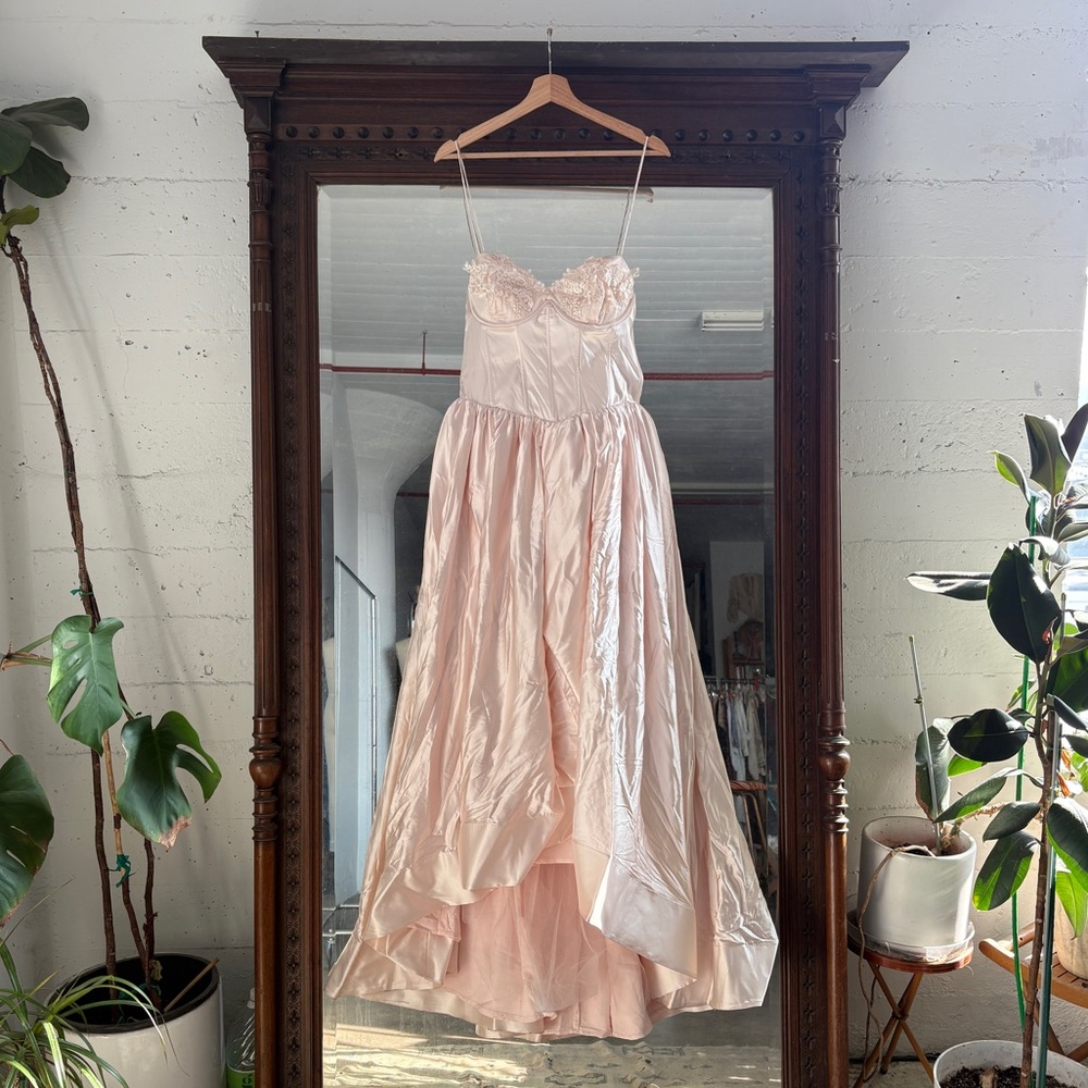$769 NWT For Love & Lemons “Nara” Pink Tulle Dress Gown Wedding Sz Small - Picture 8 of 13